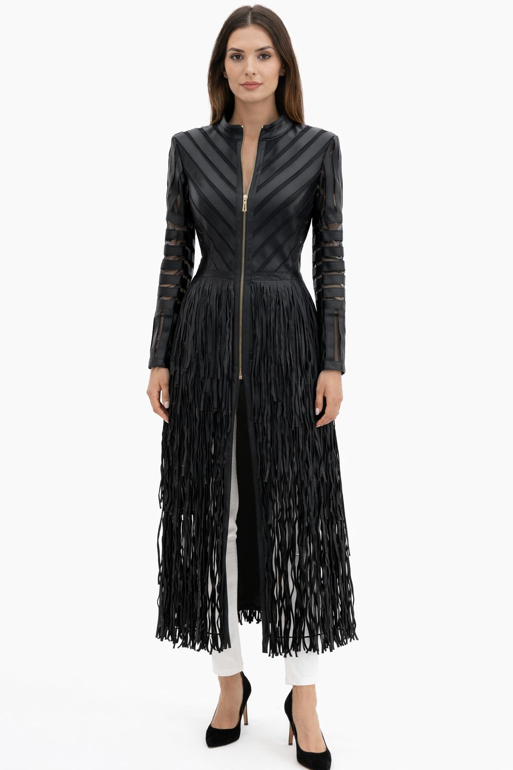 Fringed Madonna Maxi Jacket – Turkish Couture | BelginFrancis