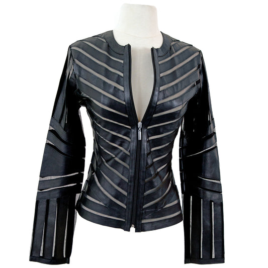 Madonna Leather Jacket front view — BelginFrancis New York