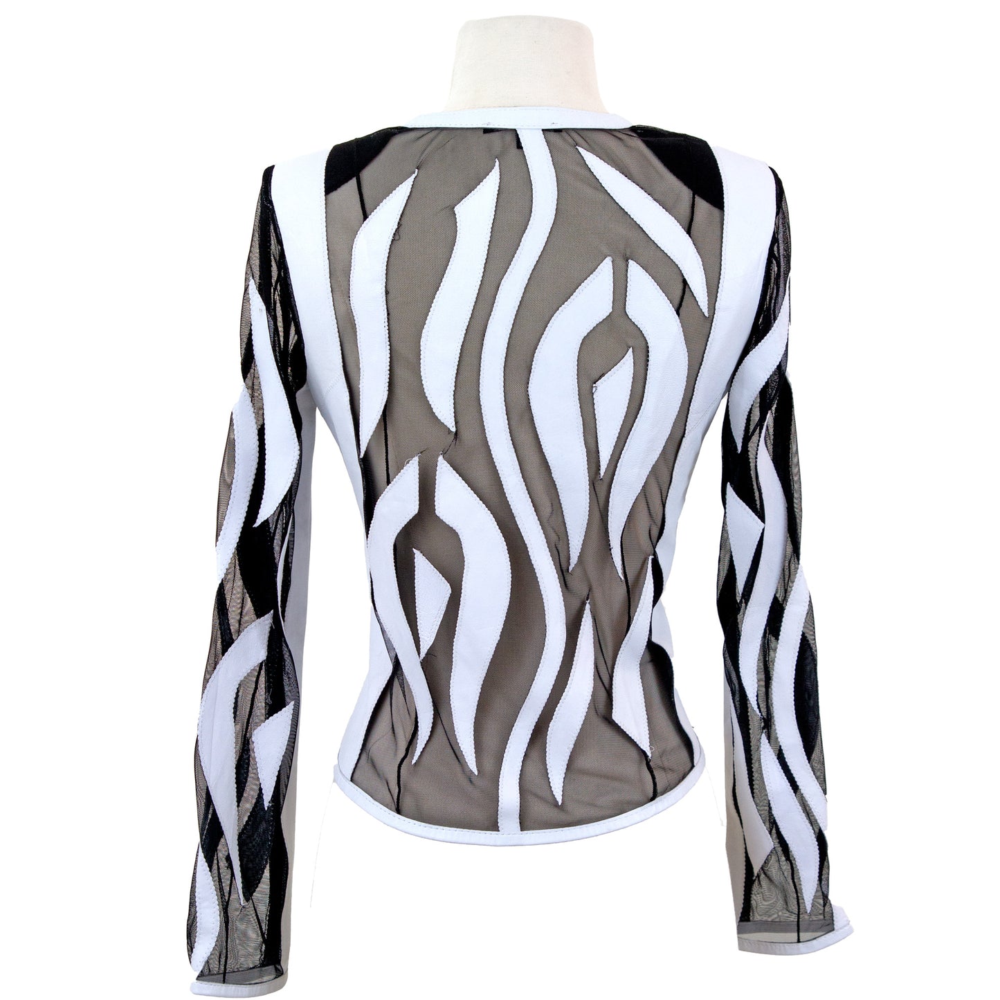 Snake-Pattern Leather Jacket side view