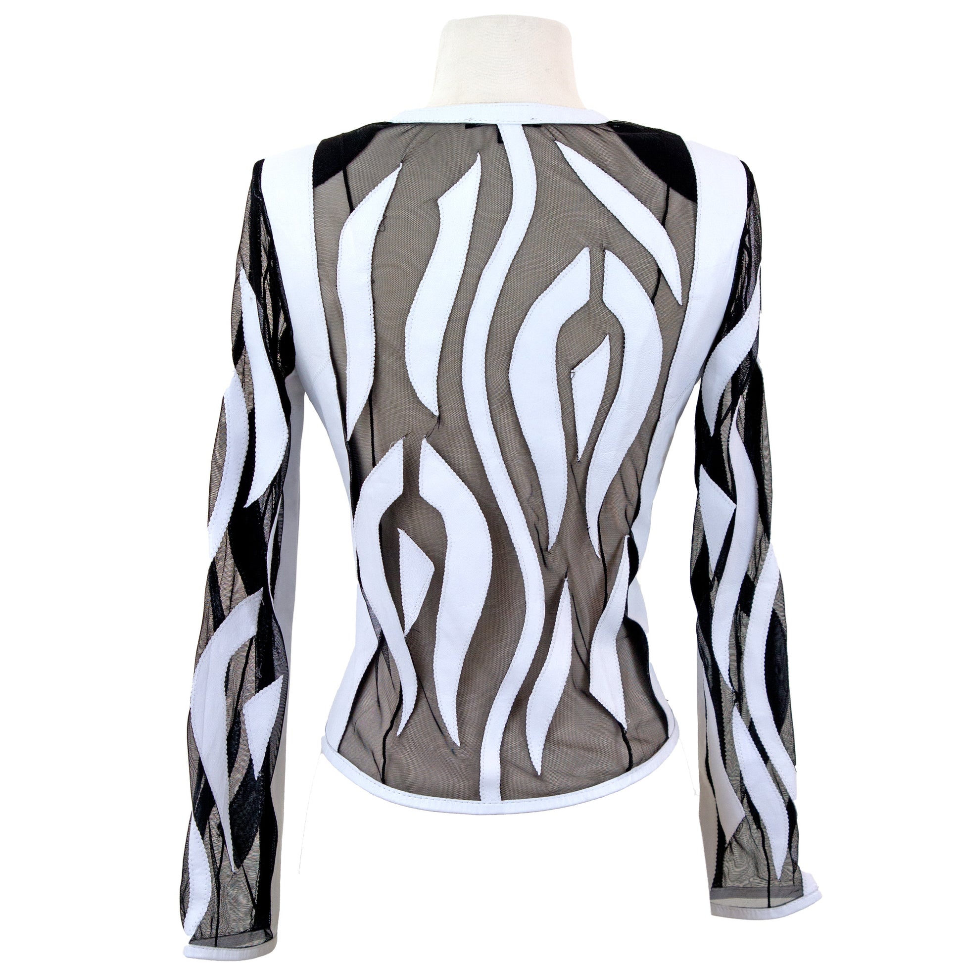 Snake-Pattern Leather Jacket side view