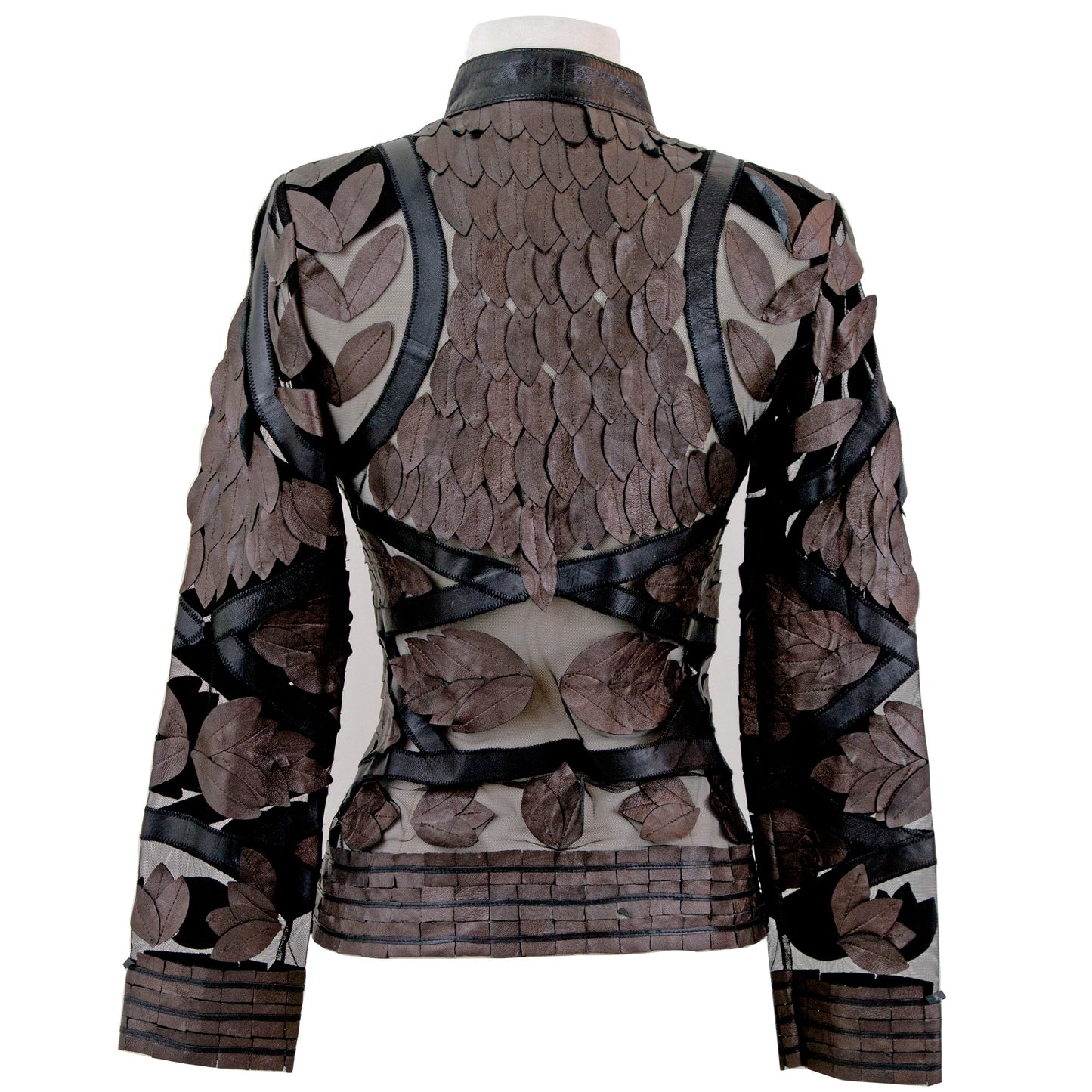 Copper Leaf Design Jacket side view — copper