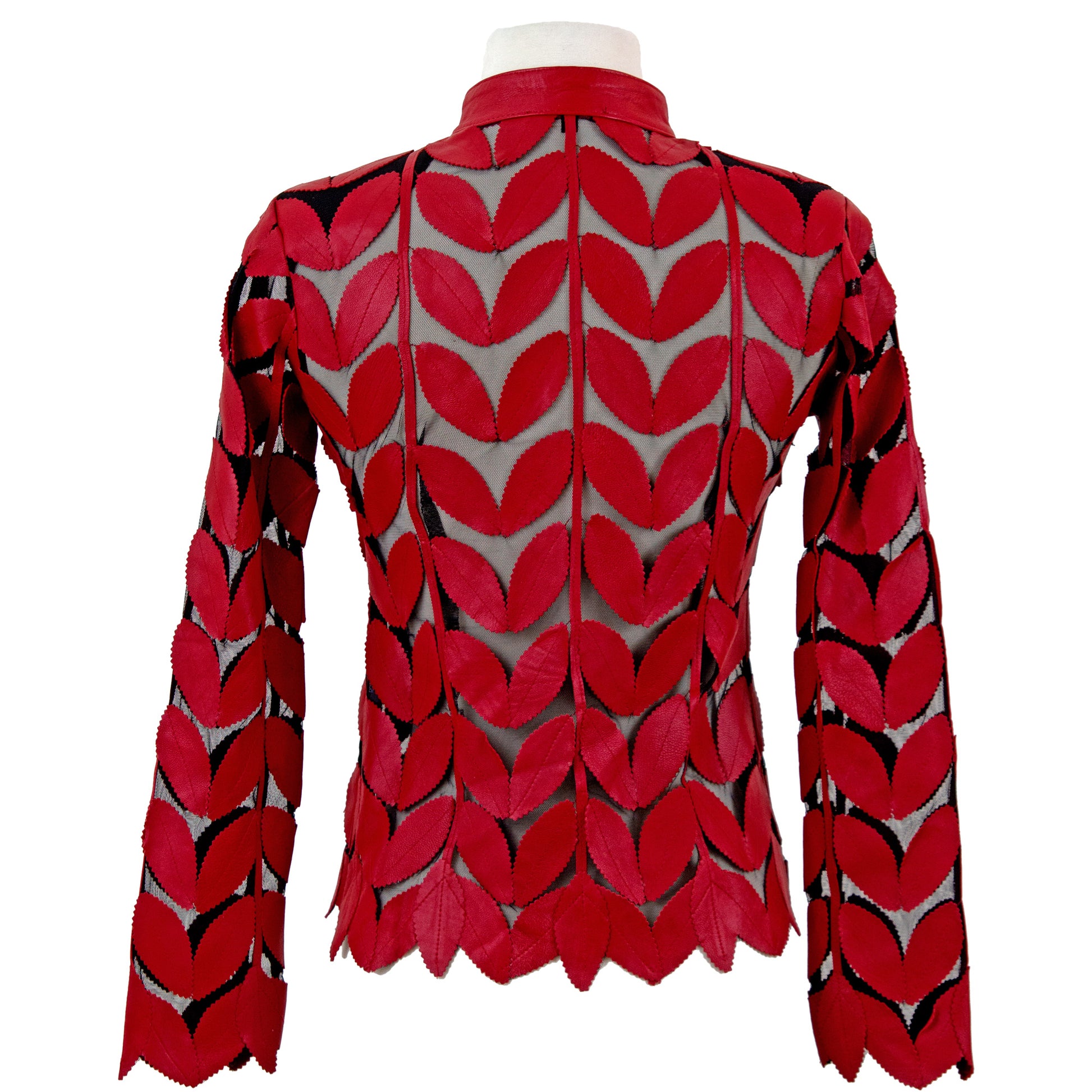 Classic Leaf Jacket close-up — laser-cut leaf