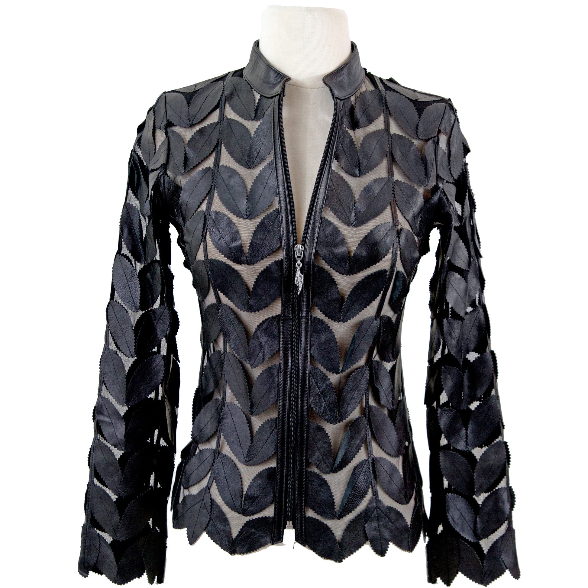 Classic Leaf Jacket front view — BelginFrancis New York