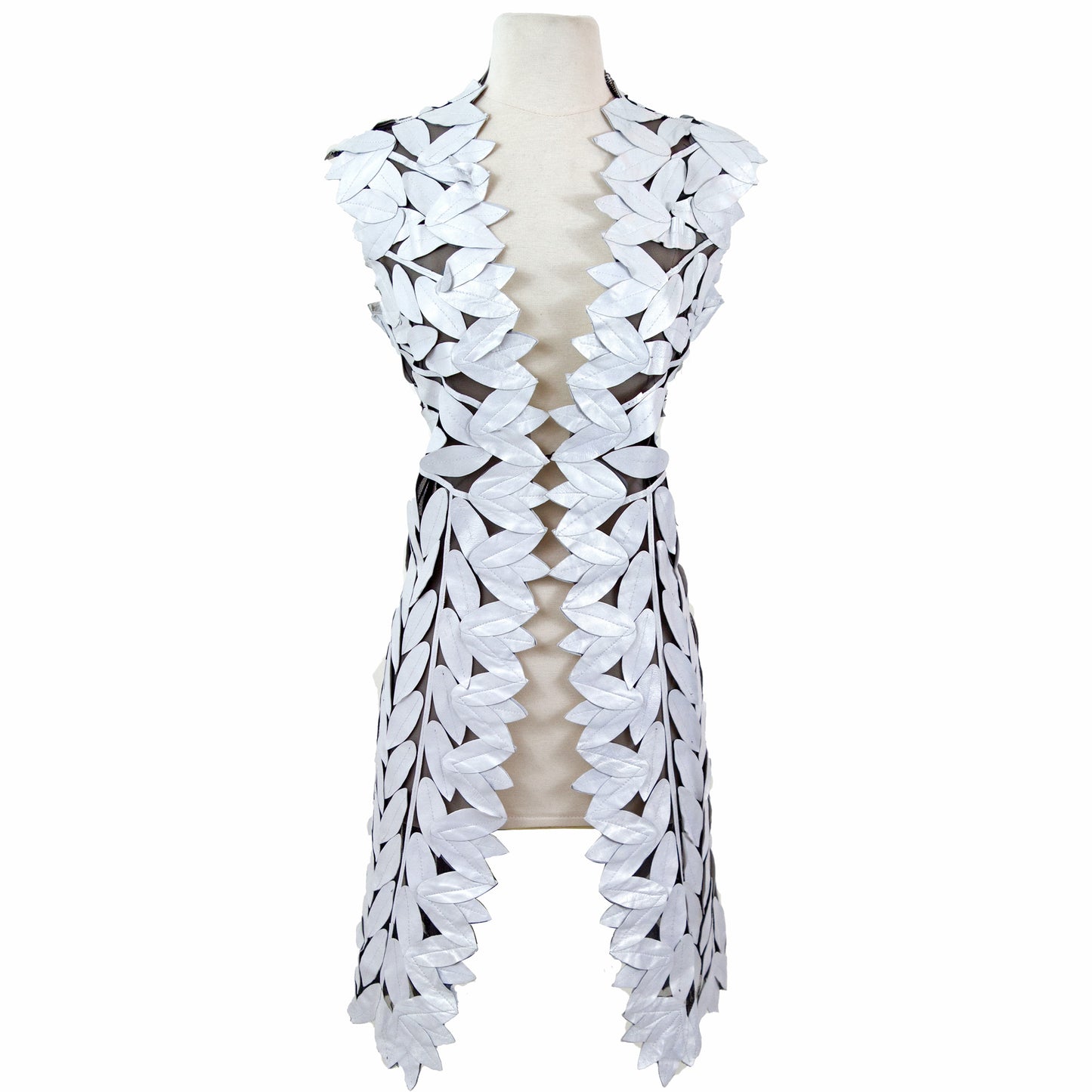 Midi Leaf Vest back view