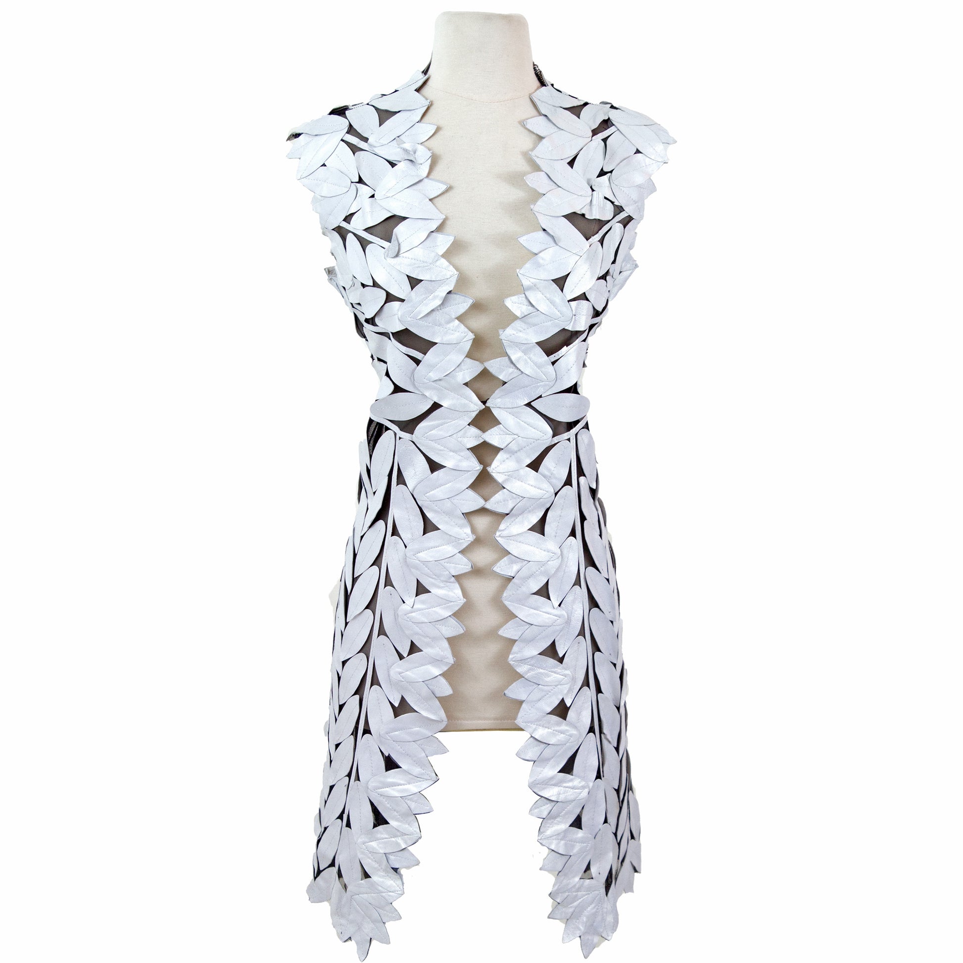 Midi Leaf Vest back view