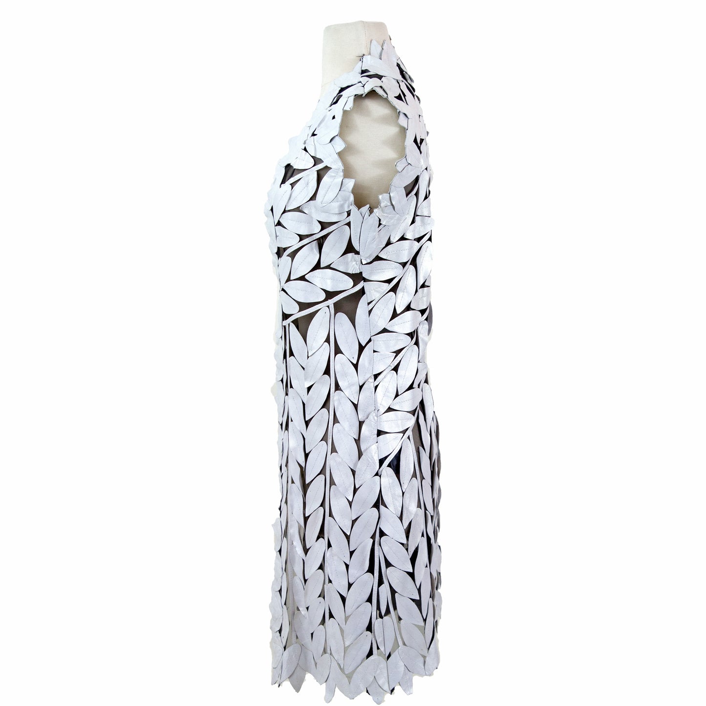 Midi Leaf Vest close-up — leaf-cut detail — BelginFrancis