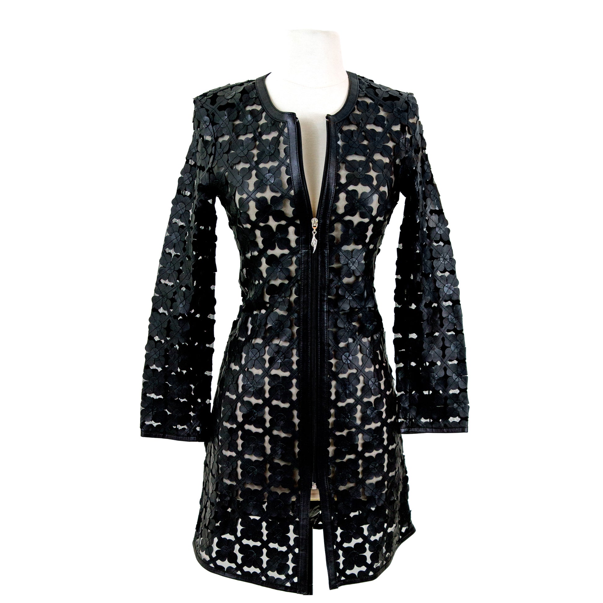 Long Shamrock Dress and Jacket front view — BelginFrancis New York
